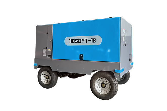 Portable screw air compressor